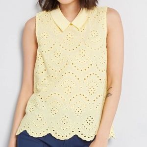 NWT Eyelet in the Sun Sleeveless Top